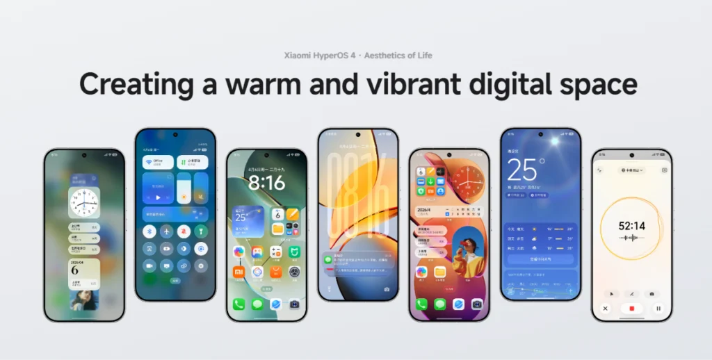 HyperOS 4 - soft light glass ui