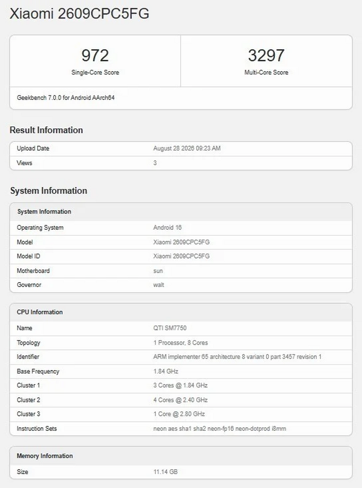 Poco X8s Spotted on IMDA and Geekbench With Snapdragon 7 Gen 4 Poco X8s Spotted on IMDA and Geekbench