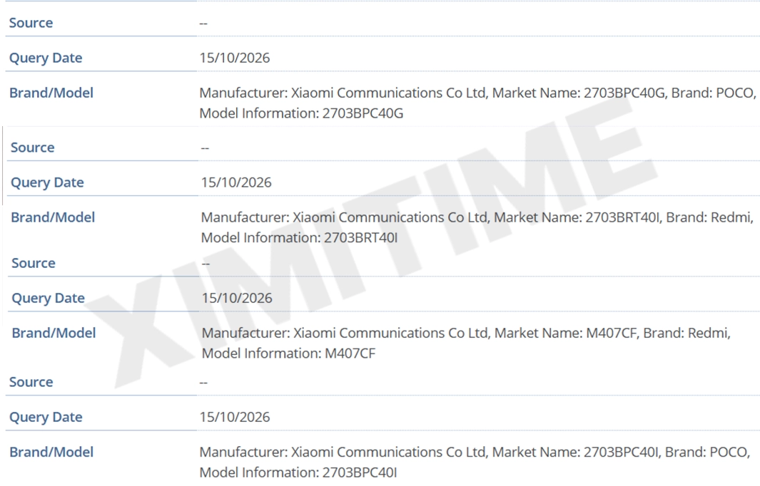 POCO X9 Pro and X9 Pro Max Leak, Likely Redmi Turbo 6 Rebrands