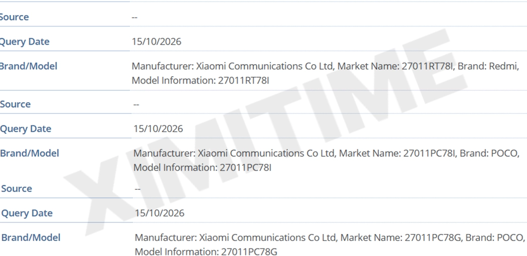 POCO X9 Pro and X9 Pro Max Leak, Likely Redmi Turbo 6 Rebrands