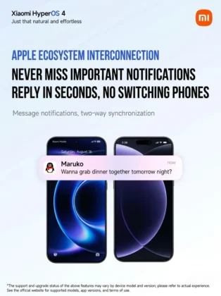 Xiaomi HyperOS 4 Adds Apple Ecosystem Support