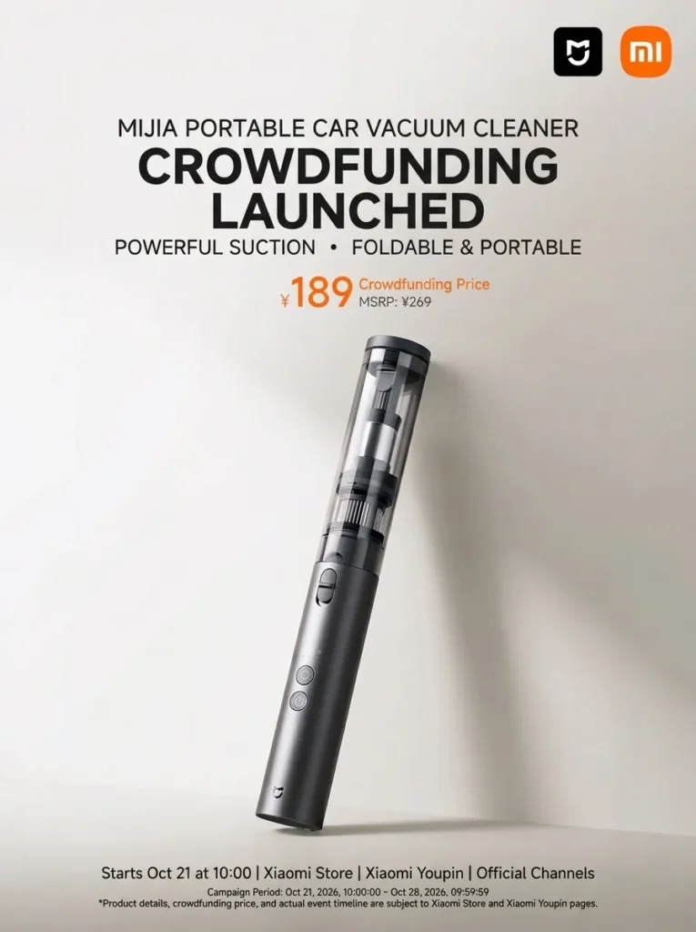 Xiaomi Mijia Portable Car Vacuum Cleaner
